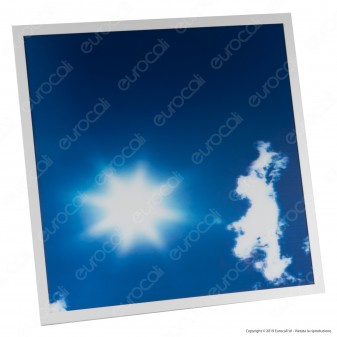Ener-J 4 Pannelli LED 60x60 40W SMD Fantasia Cielo Diurno 3D con