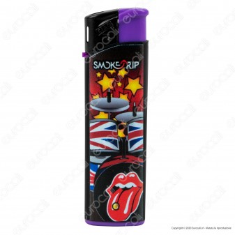 SmokeTrip Accendini Elettronici Ricaricabili Fantasia Rockstars - Box