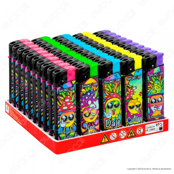 SmokeTrip Accendini Elettronici Ricaricabili Fantasia Robbosi - Box SmokeTrip Accendini Elettronici Ricaricabili Fantasia Robbosi - Box