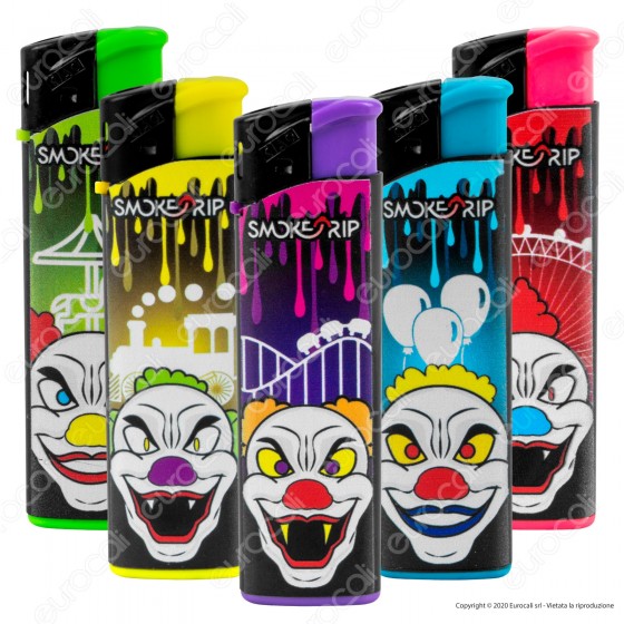SmokeTrip Accendini Elettronici Ricaricabili Fantasia Psyco Clown - 5 SmokeTrip Accendini Elettronici Ricaricabili Fantasia Psyco Clown - 5
