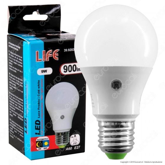 Life Lampadina LED E27 9W Bulb A60 - mod. 39.920365SC / 39.920365SN / Life Lampadina LED E27 9W Bulb A60 - mod. 39.920365SC / 39.920365SN /