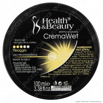 Health & Beauty Crema Wet Professionale Capelli Effetto Bagnato -