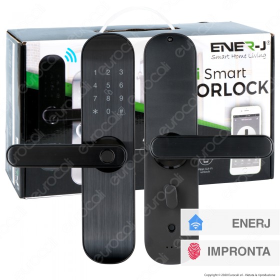 Ener-J WiFi Smart Doorlock Kit Serratura e Maniglie per Porte Ener-J WiFi Smart Doorlock Kit Serratura e Maniglie per Porte
