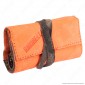 Immagine 1 - Il Morello Pocket Mini Portatabacco in Vera Pelle Colore Arancione e
