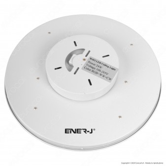 Ener-J Wi-Fi Ceiling Lamp Plafoniera LED RGB 4in1 24W Forma Circolare