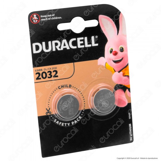 Duracell Lithium CR2032 / CR / DL2032 / BR2032 Pile 3V - Blister 2 Duracell Lithium CR2032 / CR / DL2032 / BR2032 Pile 3V - Blister 2