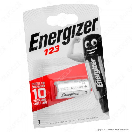 Energizer Lithium CR123 Pila Al Litio - Blister 1 Batteria Energizer Lithium CR123 Pila Al Litio - Blister 1 Batteria