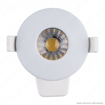 Ener-J Faretto LED 8W da Incasso Rotondo Bianco Wi-Fi 3in1