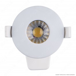 Ener-J Faretto LED 8W da Incasso Rotondo Bianco Wi-Fi 3in1
