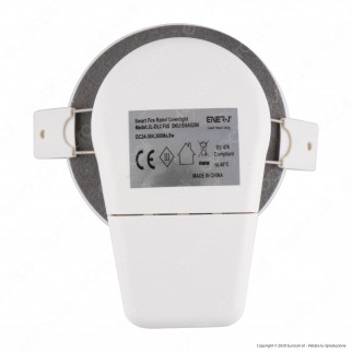 Ener-J Faretto LED 8W da Incasso Rotondo Bianco Wi-Fi 3in1