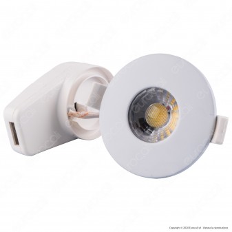 Ener-J Faretto LED 8W da Incasso Rotondo Bianco Wi-Fi 3in1
