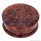 Immagine 2 - Grinder Maxi Tritatabacco Black Leaf 2 Parti in Legno