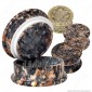 Immagine 1 - Grinder Tritatabacco Black Leaf 2 Parti in Pietra [TERMINATO]