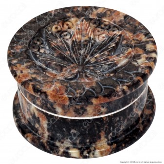Grinder Tritatabacco Black Leaf 2 Parti in Pietra [TERMINATO]