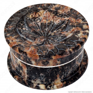 Grinder Tritatabacco Black Leaf 2 Parti in Pietra [TERMINATO]