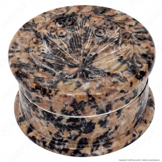 Grinder Tritatabacco Black Leaf 2 Parti in Pietra [TERMINATO]