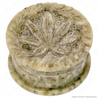 Grinder Tritatabacco Black Leaf 2 Parti in Pietra [TERMINATO]
