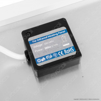 Ener-J Pannello Radiante per Riscaldamento a Infrarossi 60x60 360W