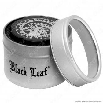 Black Leaf Grinder Tritatabacco 4 Parti in Metallo con Custodia