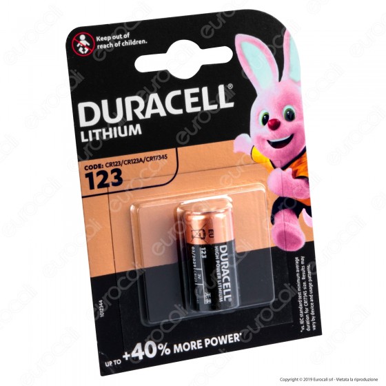 Duracell Lithium Ultra Photo CR123 Pila Al Litio - Blister 1 Batteria Duracell Lithium Ultra Photo CR123 Pila Al Litio - Blister 1 Batteria