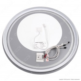 V-Tac VT-8602 Lampada LED a Specchio Rotondo da Parete 25W IP44 3in1