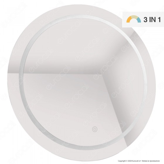 V-Tac VT-8602 Lampada LED a Specchio Rotondo da Parete 25W IP44 3in1 V-Tac VT-8602 Lampada LED a Specchio Rotondo da Parete 25W IP44 3in1