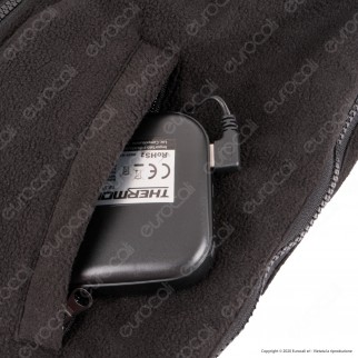Intergross ThermoPile Gilet Unisex Riscaldante in Microfibra Nero con