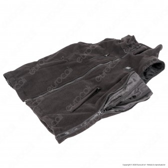 Intergross ThermoPile Gilet Unisex Riscaldante in Microfibra Nero con