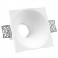 V-Tac VT 772SQ Portafaretto Quadrato da Incasso in Gesso per Lampadine GU10 e GU5.3 - SKU 3653