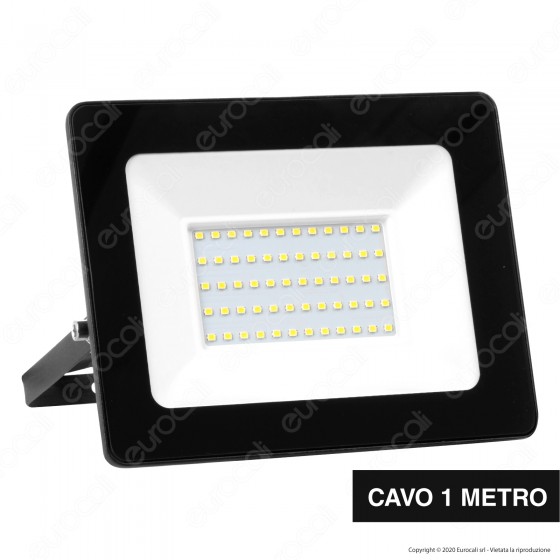 Sure Energy Faro LED SMD 100W IP65 Ultrasottile Colore Nero - mod. Sure Energy Faro LED SMD 100W IP65 Ultrasottile Colore Nero - mod.
