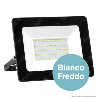 Sure Energy Faro LED SMD 100W IP65 Ultrasottile Colore Nero - mod.