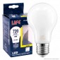 Life Lampadina LED E27 Filament 6W Bulb A60 Milky Vetro Bianco - mod. 39.920352CM3 / 39.920352NM / 39.920352FM