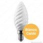 Immagine 2 - Bot Lighting Shot Lampadina LED E14 6W Candela Twist Vetro Bianco