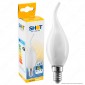 Bot Lighting Shot Lampadina LED E14 4,5W Candela Fiamma Vetro Bianco Milky Filament - mod. MLD2004F2