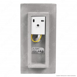 V-Tac VT-893 Applique Portalampada Doppio da Muro Concrete Wall