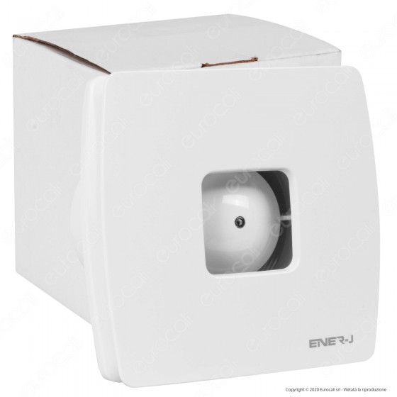 Ener-J Aspiratore 12W a Ventola 7 Pale per Condotti 100mm IPX4 95m³/h Ener-J Aspiratore 12W a Ventola 7 Pale per Condotti 100mm IPX4 95m³/h