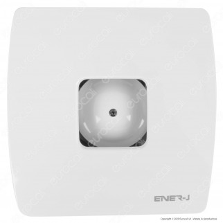 Ener-J Aspiratore 12W a Ventola 7 Pale per Condotti 100mm IPX4 95m³/h