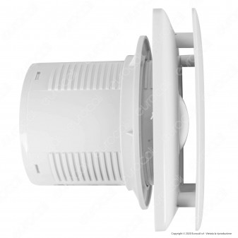 Ener-J Aspiratore 12W a Ventola 7 Pale per Condotti 100mm IPX4 95m³/h