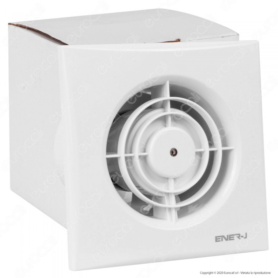 Ener-J Aspiratore 12W a Ventola 7 Pale per Condotti 100mm IPX2 Ener-J Aspiratore 12W a Ventola 7 Pale per Condotti 100mm IPX2