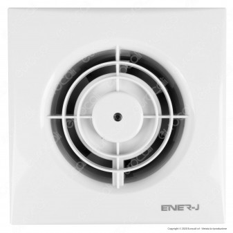 Ener-J Aspiratore 12W a Ventola 7 Pale per Condotti 100mm IPX2