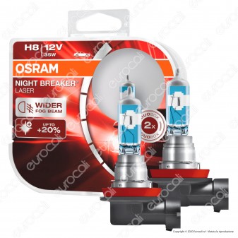 Osram Night Breaker Laser 35W - 2 Lampadine H8