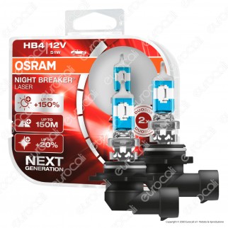 Osram Night Breaker Laser 51W - 2 Lampadine HB4