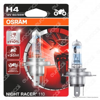 Osram Night Racer 110 per Moto 60/55W - Lampadina H4