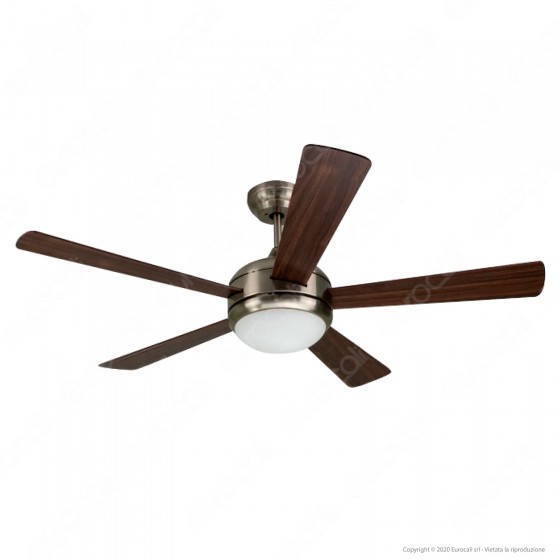 V-Tac VT-6052-5 Ventilatore da Soffitto 60W con Lampada LED 15W 3in1 V-Tac VT-6052-5 Ventilatore da Soffitto 60W con Lampada LED 15W 3in1
