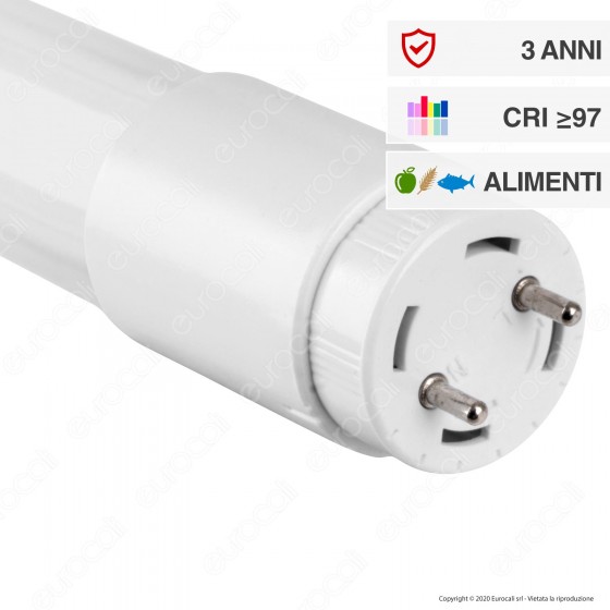 Wiva Tubo LED T8 Serie Pro G13 18W Lampadina 120cm CRI 97 - mod. Wiva Tubo LED T8 Serie Pro G13 18W Lampadina 120cm CRI 97 - mod.