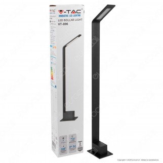 V-Tac VT-896 Lampada LED da Giardino 7W in Alluminio con Fissaggio a