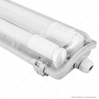 V-Tac VT-15022 Tubo LED Plafoniera 2x22W Lampadina 150cm Impermeabile