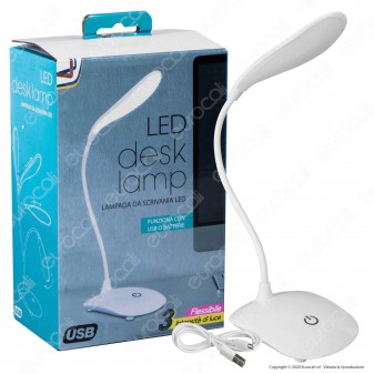 Intergross LED Desk Lamp Lampada da Scrivania Doppia Alimentazione