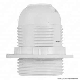 V-Tac Portalampada Termoplastico Colore Bianco per Lampadine E27 -