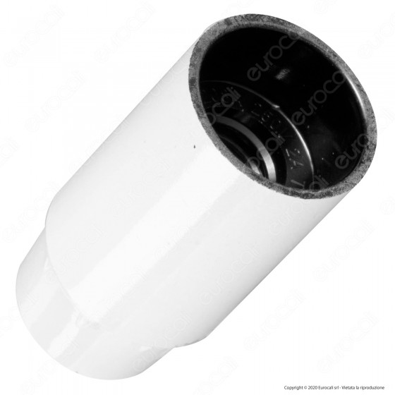 V-Tac Portalampada in Bakelite Colore Bianco per Lampadine E14 - SKU V-Tac Portalampada in Bakelite Colore Bianco per Lampadine E14 - SKU